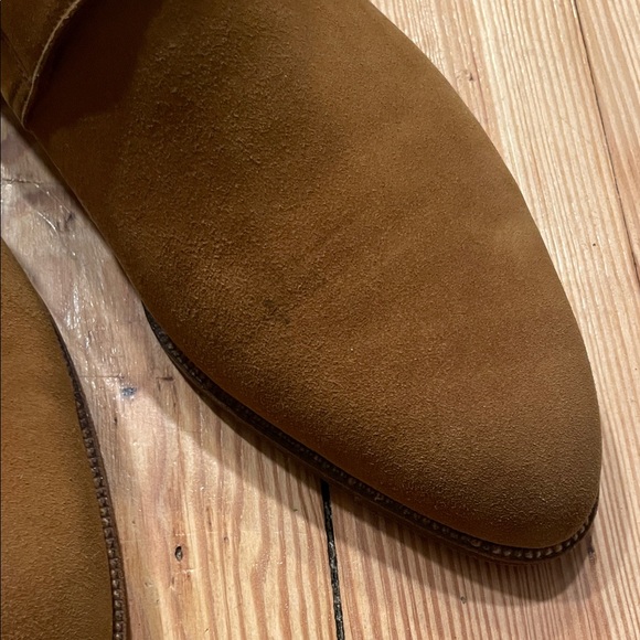 John Lobb Tan Suede Monk Strap Oxfords main image 7